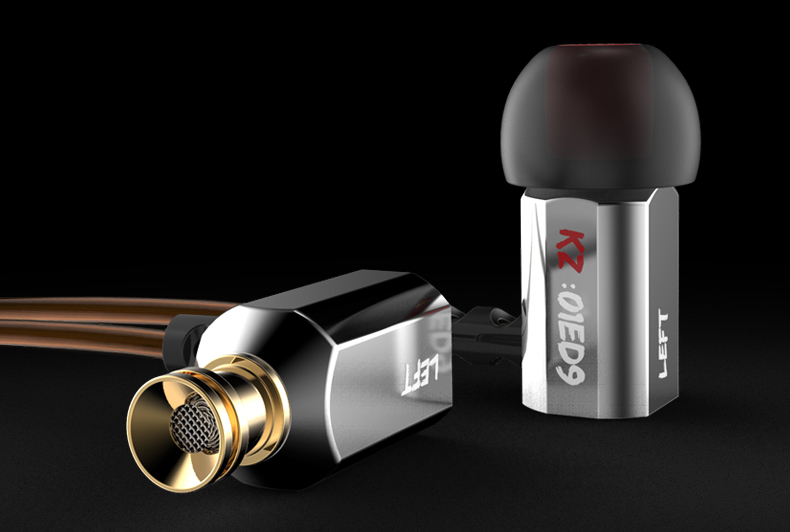 ขายหูฟัง KZ ED9 หูฟังเสียงดี เปลี่ยนท่อเสียงปรับเบสได้ มี 2 สี