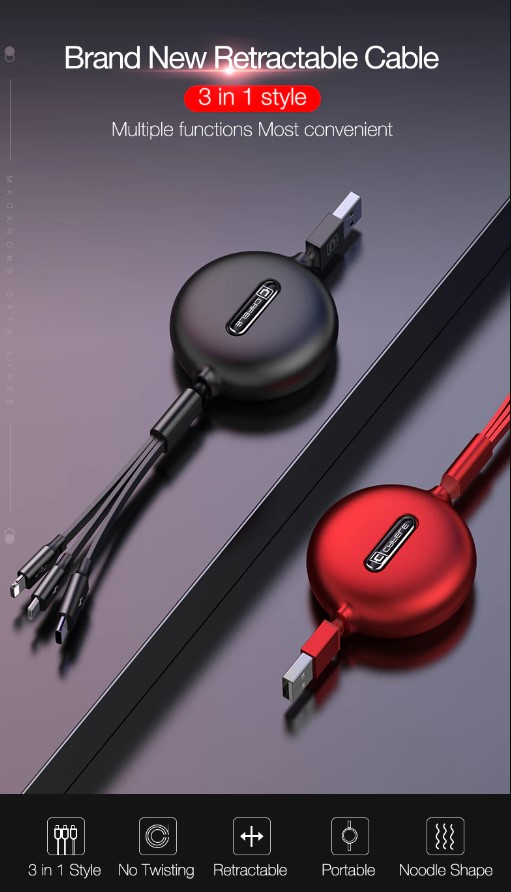 Cable Charger 3in1