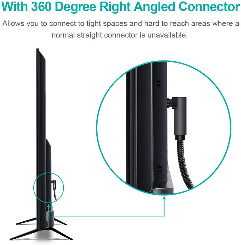 X-Tips BEND สาย Optical หัวงอ 2 ด้าน รองรับ SPDIF 5.1 / 7.1 สายถักหนังงูทนทาน