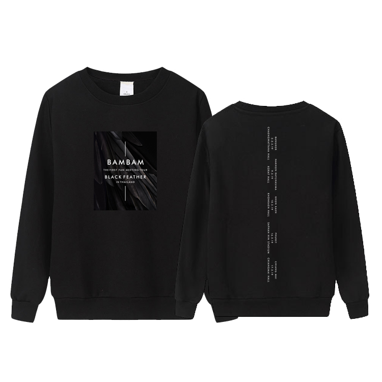 เสื้อแขนยาว (Sweater) BAMBAM - BLACK FEATHER