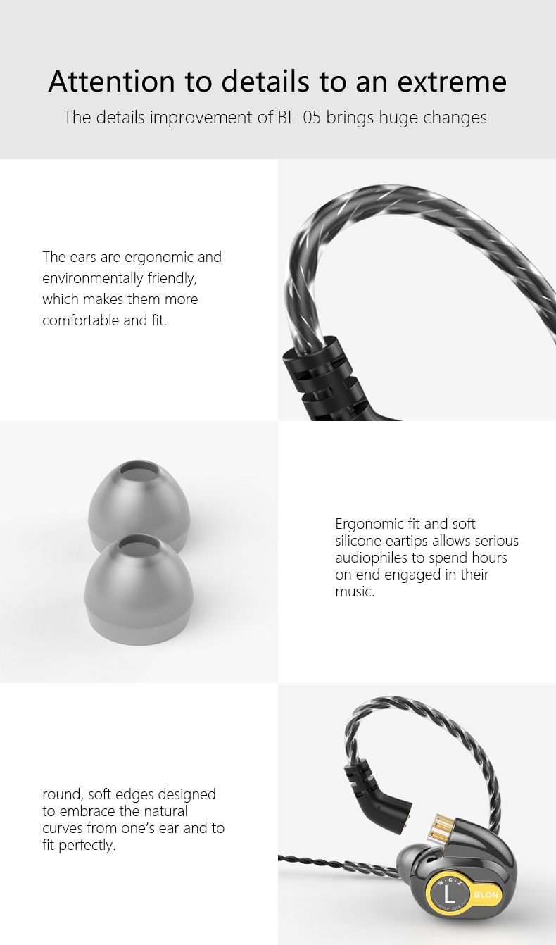 ขาย Blon BL05 หูฟัง Dynamic 10mm ใช้ Carbon Diaphragm เป็นส่วนประกอบไดร์เวอร์