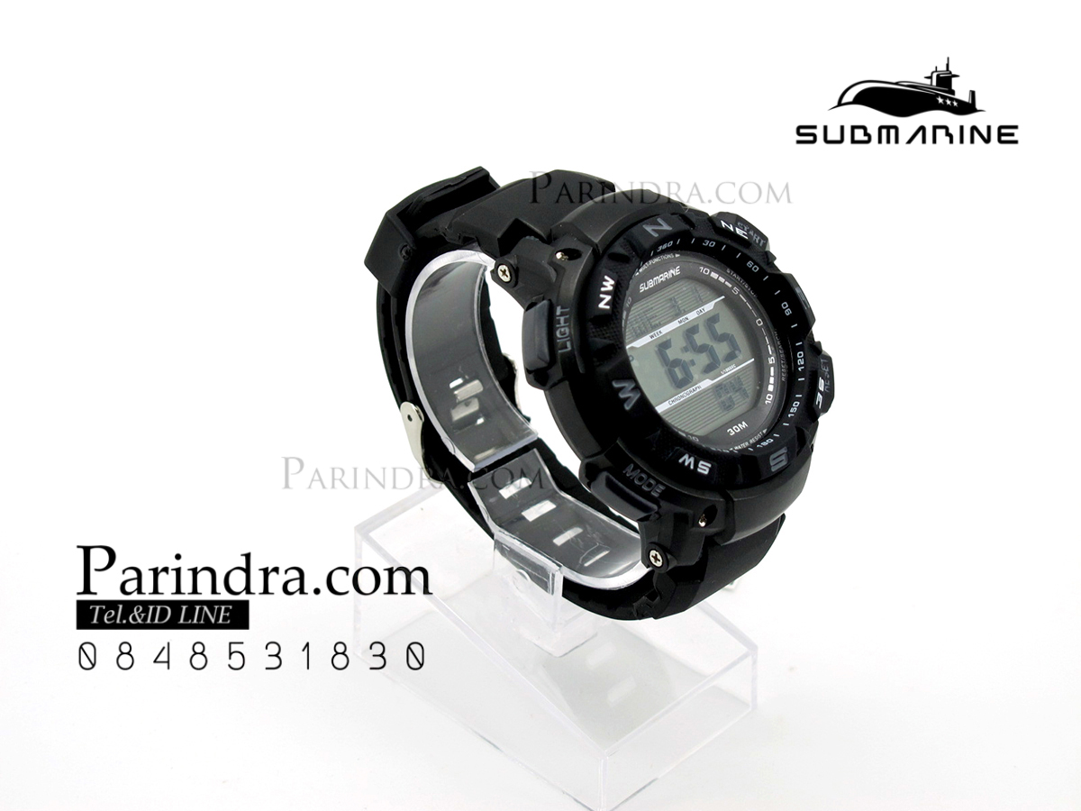 นาฬิกา US submarine รุ่น TP1326M สีดำ พื้นหลังเทา