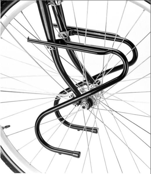 แร็คหน้า TUBUS DUO FRoNT RACKS มีสีเงินและสีดำ