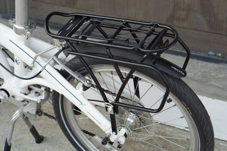 ตะแกรงหลังรถพับ16-20" ตะแกรงท้าย VINCITA C010 REAR CARRIER SMALL WHEEL ,C010***มีเฉพาะสีดำ*** ตะแกรงรถพับ