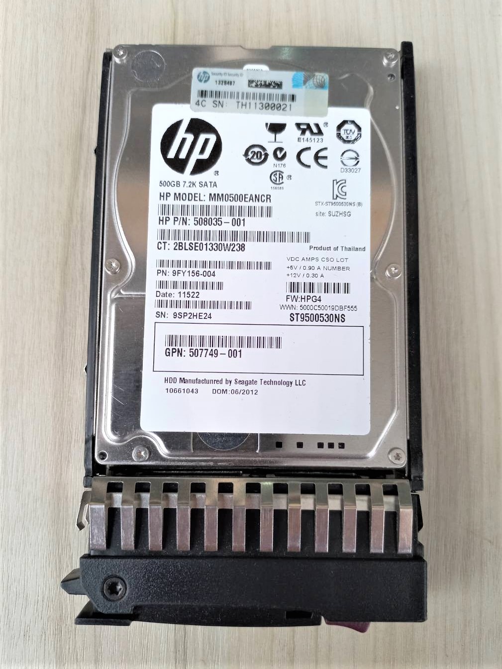 507750-B21 508035-001 507749-001 HP 500-GB 3G 7.2K 2.5 SATA. Refurbished; Warranty 12 Months.Shipping is included.