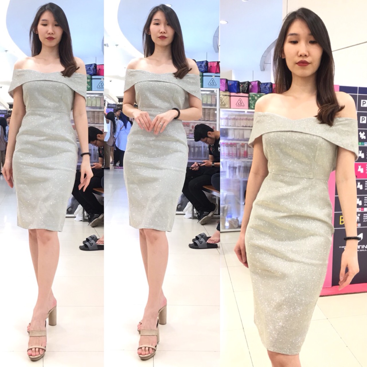 ชุดเพื่อนเจ้าสาว สีเทา สีเงิน รวมแบบ ตัวอย่าง สั่งสีและแบบอื่นๆได้ เช่า 500