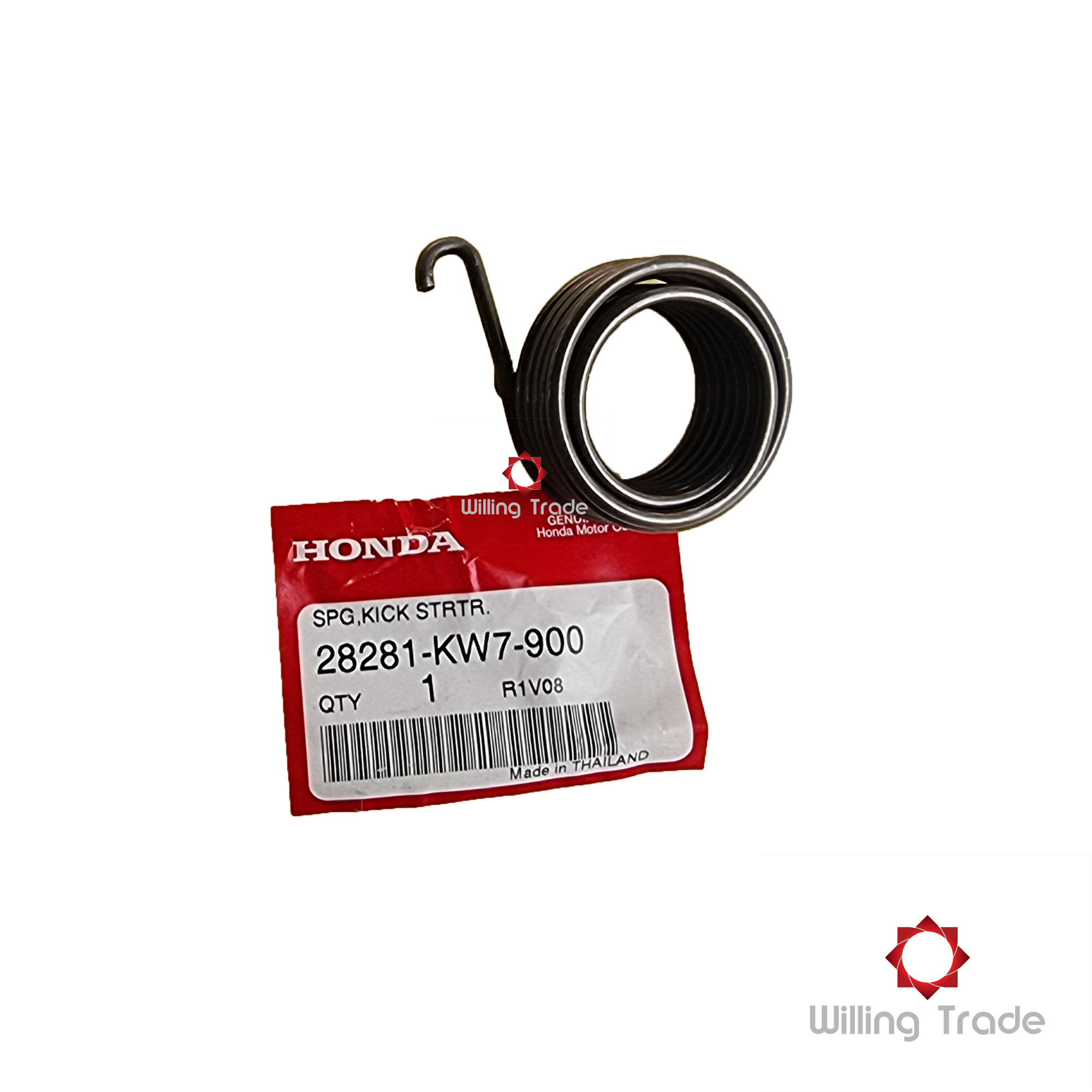 สปริงแกนสตาร์ท (A358)HONDA:(28281-KW7-900) NOVA, DASH, LS125 แท้ศูนย์ SPRING KICK START