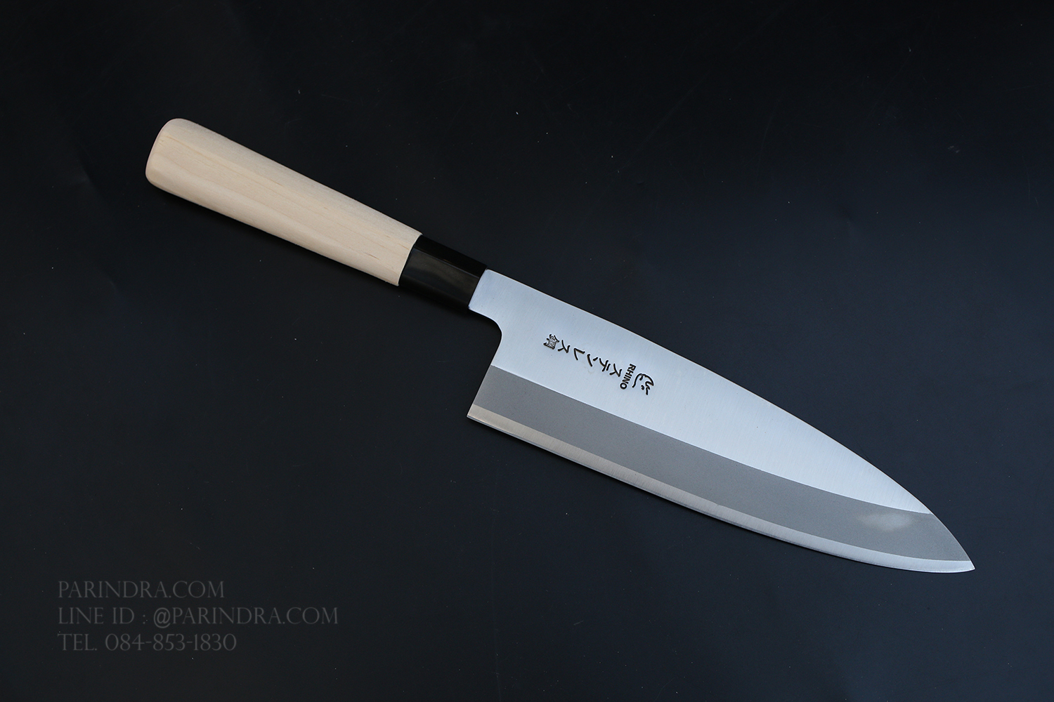 มีด Rhino Brand No.8304 เชฟญี่ปุ่น ด้ามไม้ ลับคมด้านเดียว ขนาด 14.5 นิ้ว คุณภาพเยี่ยม (ของแท้)