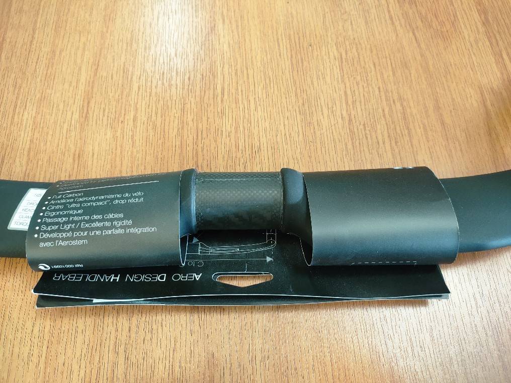 แฮนด์หมอบ Look ADH Aero Carbon Handlebar, Aero design, 40cm (9247) 31.8x42mm Silver/White, (00009248)