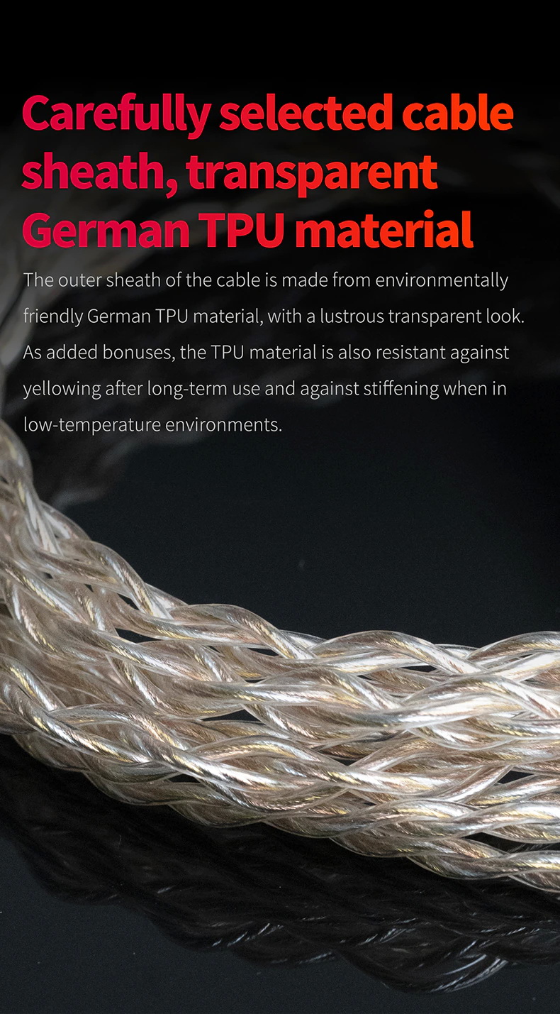 ขาย FiiO LC-RE PRO สายอัพเกรดหูฟังถักผสม ทอง, เงิน, ทองแดง ระดับเรือธง