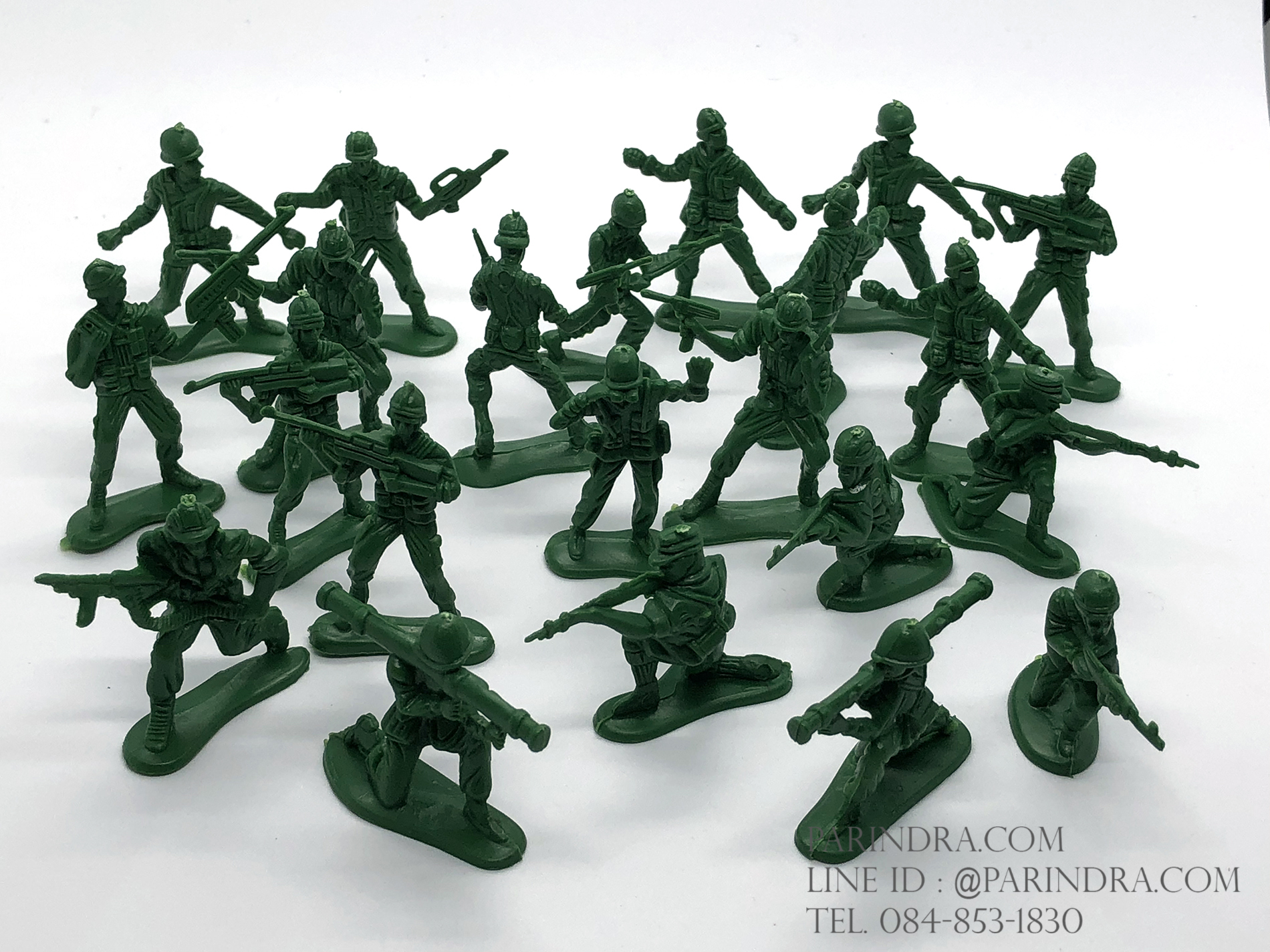 โมเดลทหารจิ๋ว สีเขียวทหาร