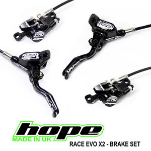 ชุดดิสเบรคหน้า/หลัง Hope Stealth Race X2 EVO Brake Set (STERX2FL/RR), HPBE011530