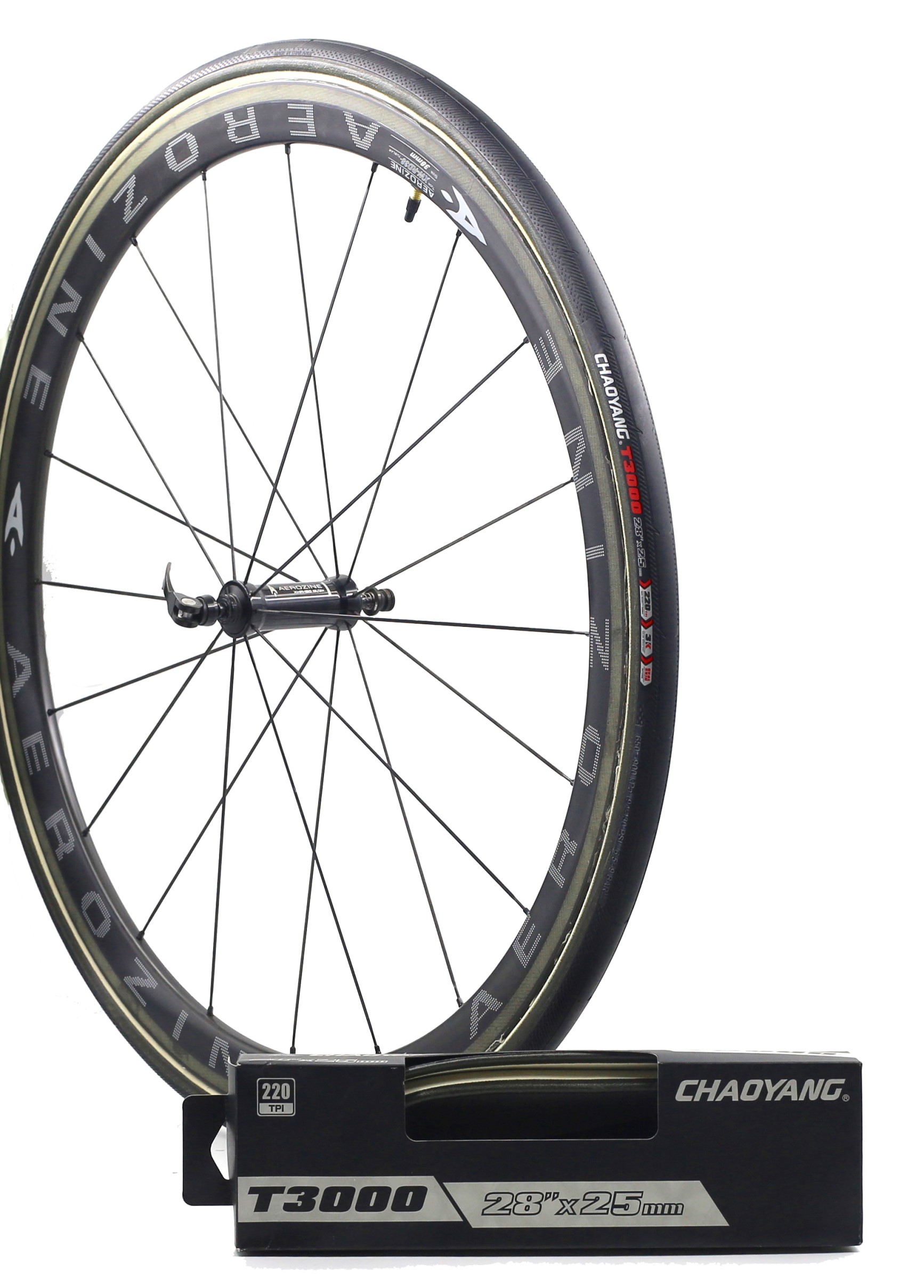 ยางฮาล์ฟ Chaoyang T3000 tubular (ยางฮาฟ) 700X25C(28x25) EBB019