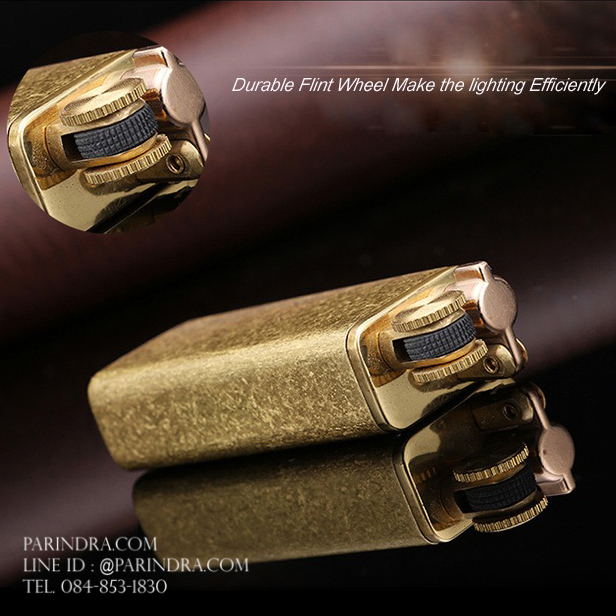 ไฟแช็กน้ำมัน ZORRO Premium Lighter 545 ทองเหลืองทั้งตัว