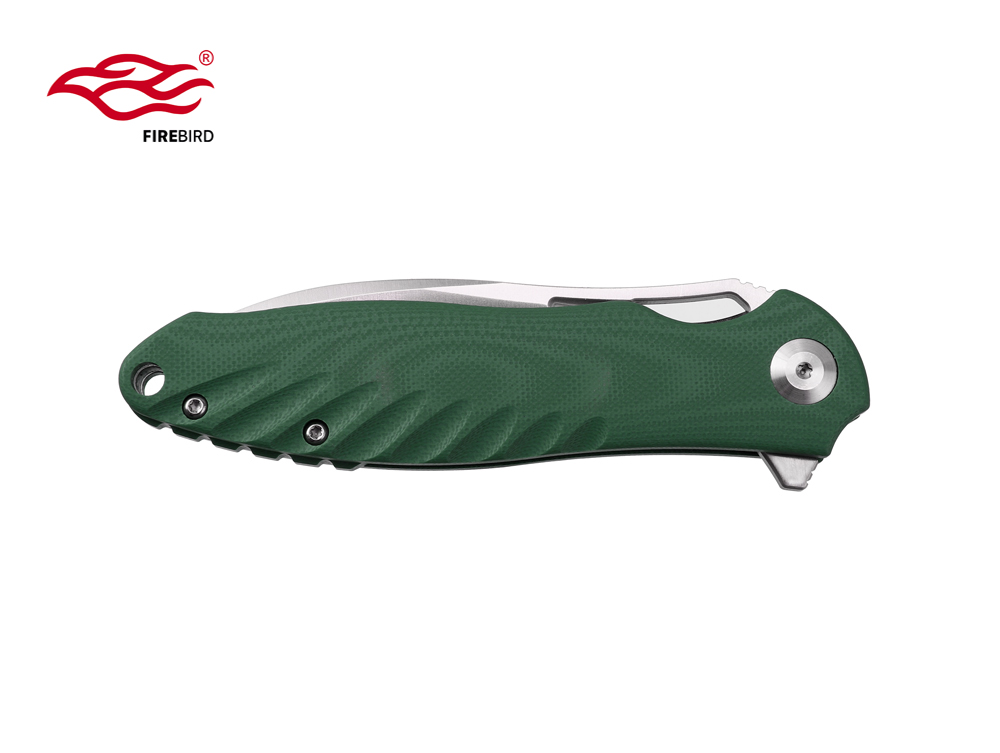 มีดพับ Ganzo กานโซ่ รุ่น FH71-GB / D2 Steel / ด้าม G10 สีเขียวแก่ ของแท้ 100%