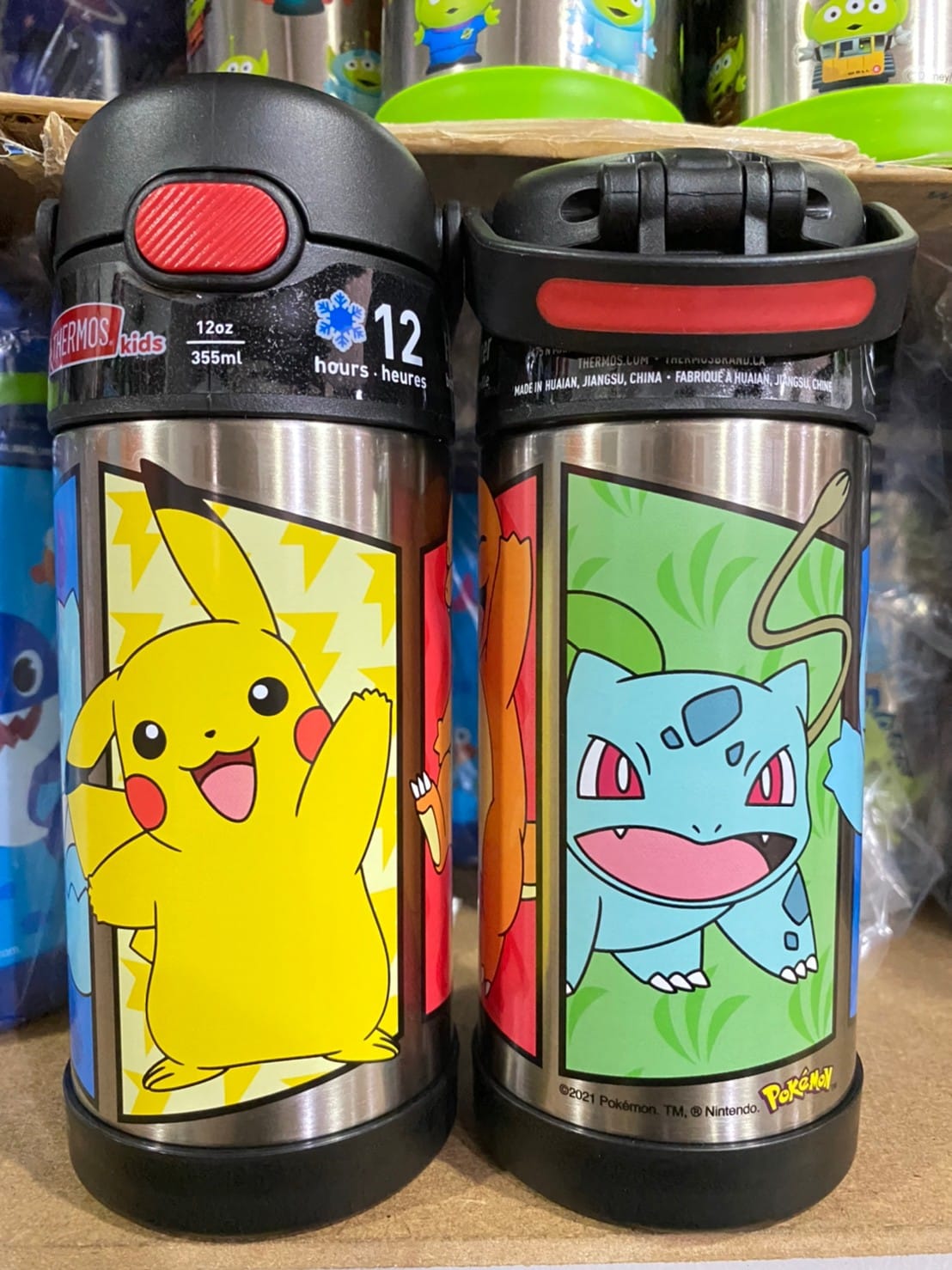 New กระติกน้ำเก็บความเย็น มีหูหิ้ว THERMOS Pokemon FUNTAINER 12 Ounce Pokemon