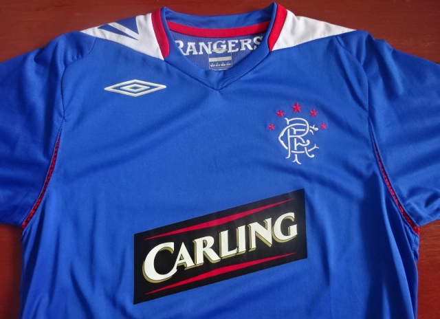 เสื้อฟุตบอล ทีมสโมสรเรนเจอร์ส ชุดเหย้า 2006/07 M-Size / RANGERS Football Shirt Home Kit 2006/07 Jersey M-Size