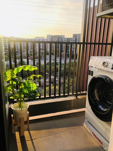 ให้เช่าคอนโด เคฟ ทียู ตึกC 27.36 ตร.ม.ห้องใหม่ วิวสวนและสระน้ำ เครื่องใช้ไฟฟ้าครบ ใกล้ธรรมศาสตร์รังสิต