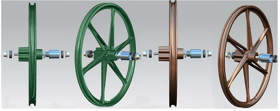 แม็กจักรยาน 6 ก้าน 26นิ้ว แบบใส่ดิสก์ มีเกียร์ รองรับ 7-10 สปีด(ราคาต่อวง)