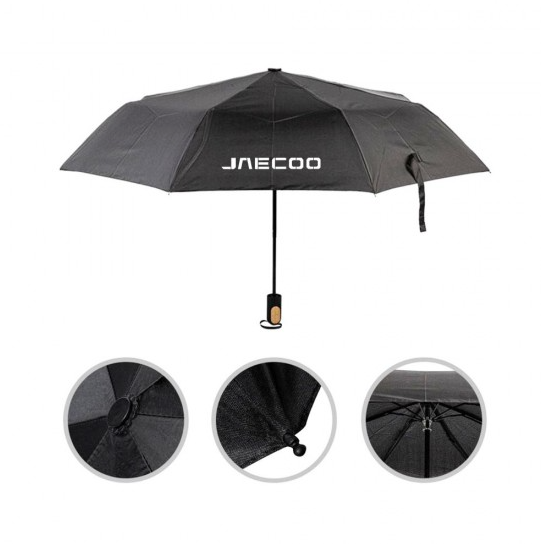 ร่มพับ 4 ตอน 21 นิ้ว RPET 190T ด้ามจับตกแต่งไม้ไผ่ รุ่น PU002A