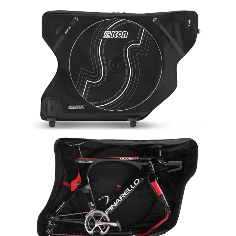 SCICON AEROCOMFORT 3.0 — กระเป๋าใส่จักรยานไตรกีฬา/เสือหมอบ/เสือภูเขา 2025 | รองรับล้อ Thru Axle | ป้องกันสุดยอด | พร้อม Smart Event Pack