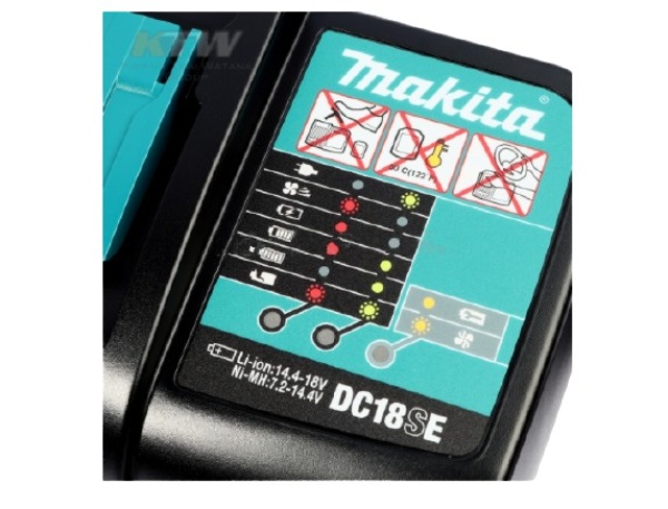 แท่นชาร์ทแบตเตอรี่ 18 โวลต์ สำหรับชาร์ทบนรถยนต์ มากีต้า รุ่น DC18SE Pn.194621-9 (แท้) ##