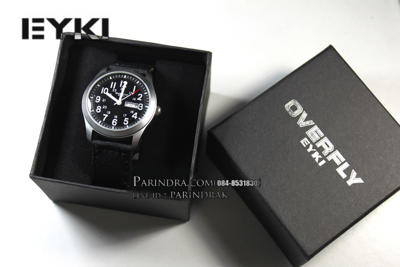 นาฬิกา Eyki Overfly สายผ้าไนลอนสีดำ พร้อมกล่อง