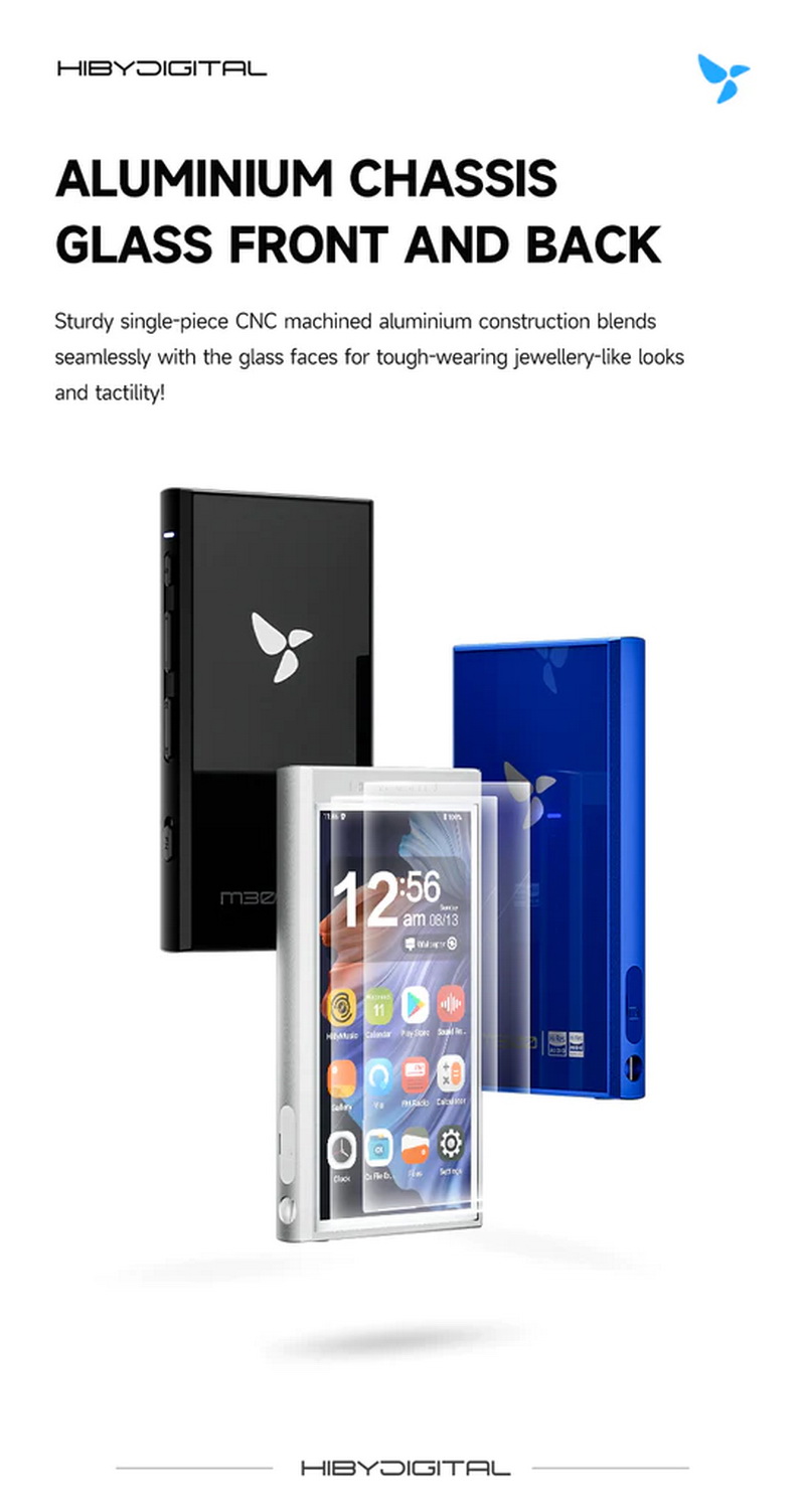 Hiby Digital M300 เครื่องเล่นเพลง Android พกพา มี Playstore มีลำโพงในตัว รองรับ Hires + Hires Wireless