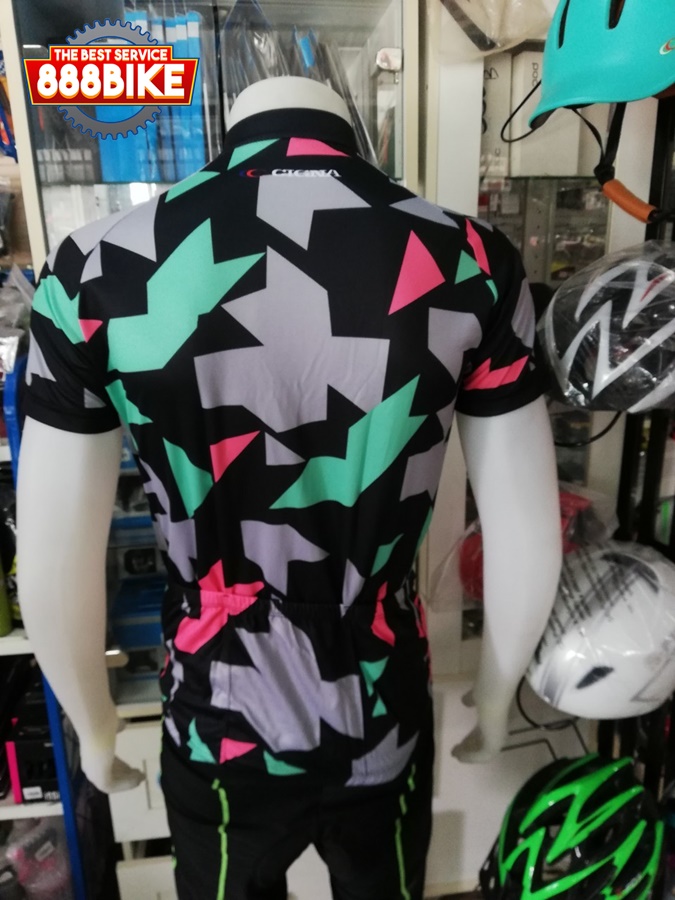 เสื้อสำหรับปั่นจักรยานอย่างดี CIGNA มีสีน้ำเงินขาวฟ้า , ดำเทา , ฟ้าขาวแดง M, XL