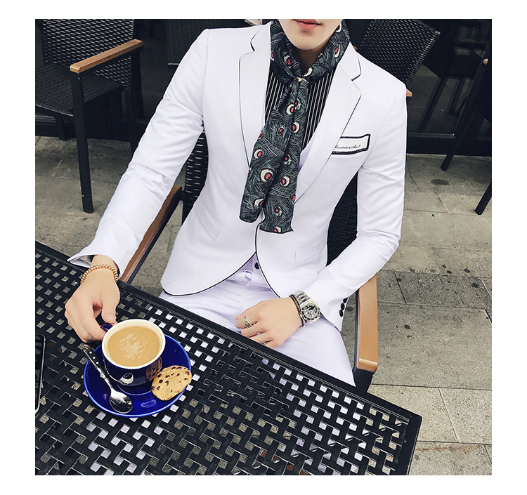 Pre-order ชุดสูทชาย สีขาว เข้ารูป