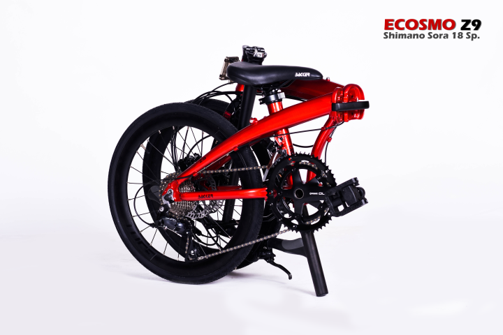 จักรยานพับ BACKER ECOSMO Z9 เฟรมอลู เกียร์ Sora 18 สปีด วงล้อ 20 นิ้ว 451