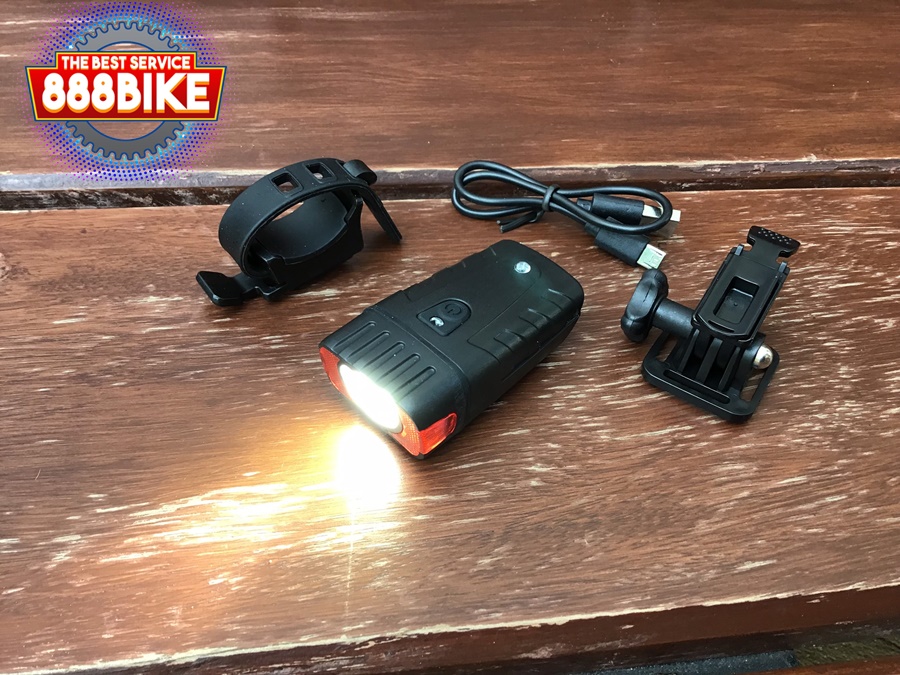 ไฟหน้าสำหรับติดหมวก 2in1 ชาร์จ USB HJ-050