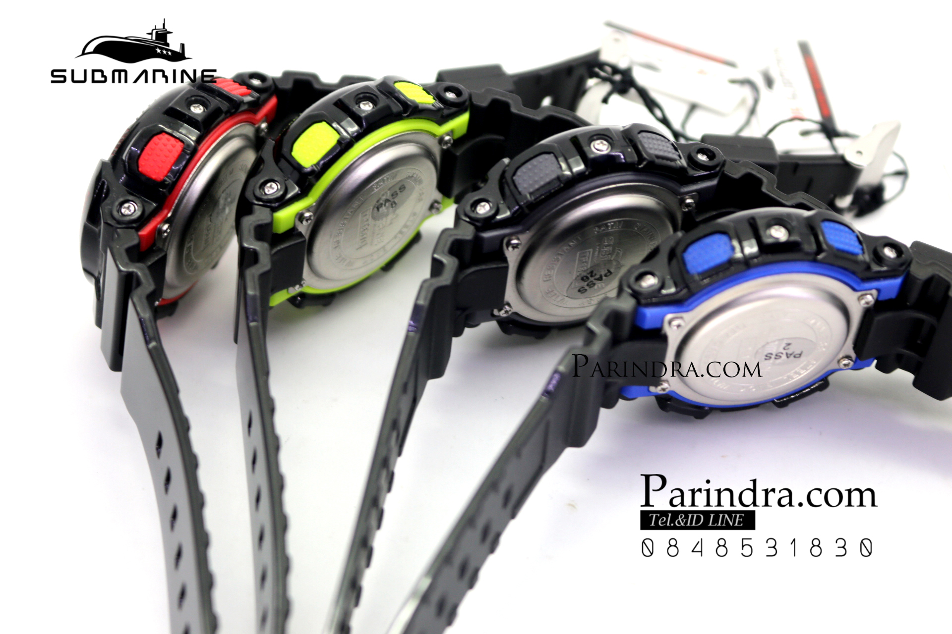 นาฬิกา US submarine รุ่น TP1351L ระบบดิจิตอล ขนาดเล็กเท่า Baby-G สีดำ-แดง