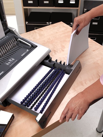 เครื่องเจาะกระดาษไฟฟ้าและเข้าเล่มมือโยก Fellowes รุ่น Galaxy E 500