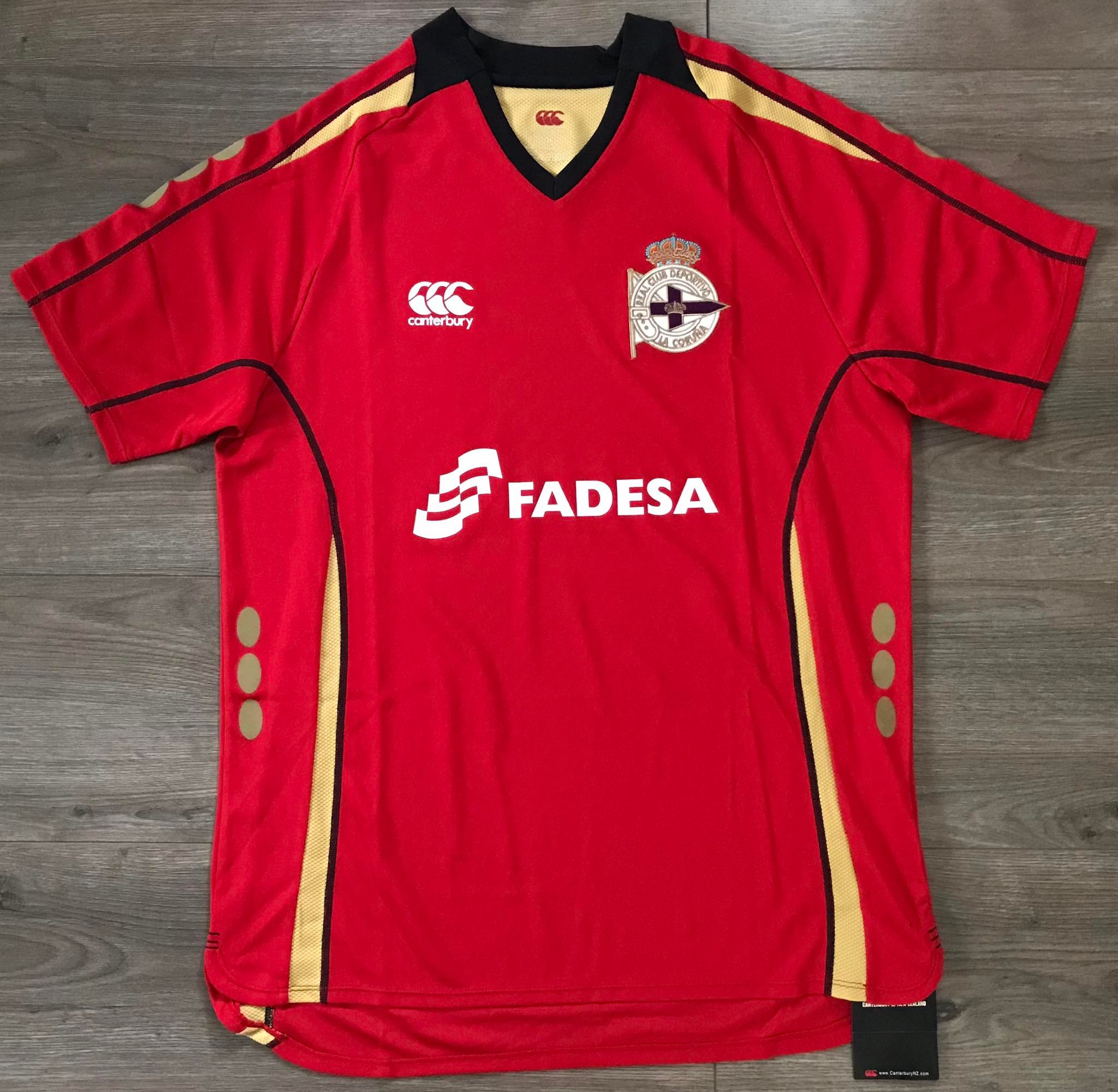 เสื้อฟุตบอล ทีมสโมสรเดปอร์ติโบ ลา คอรุนญ่า ชุดเยือน 2007/08 ใหม่ M-Size / DEPORTIVO LA CORUNA Football Shirt Away Kit 2007/08 Jersey NEW M-Size