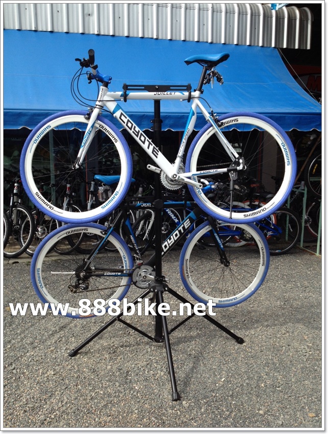 ชั้นโชว์จักรยานแบบ 2 คัน bike display stand 2 bikes ที่แขวนจักรยาน Pioneer, PN2bstand
