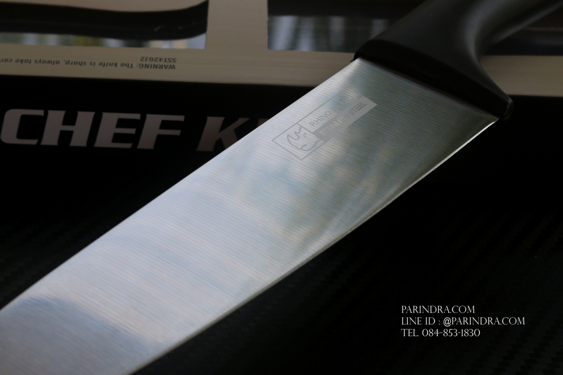 มีดเชฟทำครัว Rhino Brand No.8907 Premium ขนาดใบ 8 นิ้ว ปลายแหลม คมสุดๆ (ของแท้)