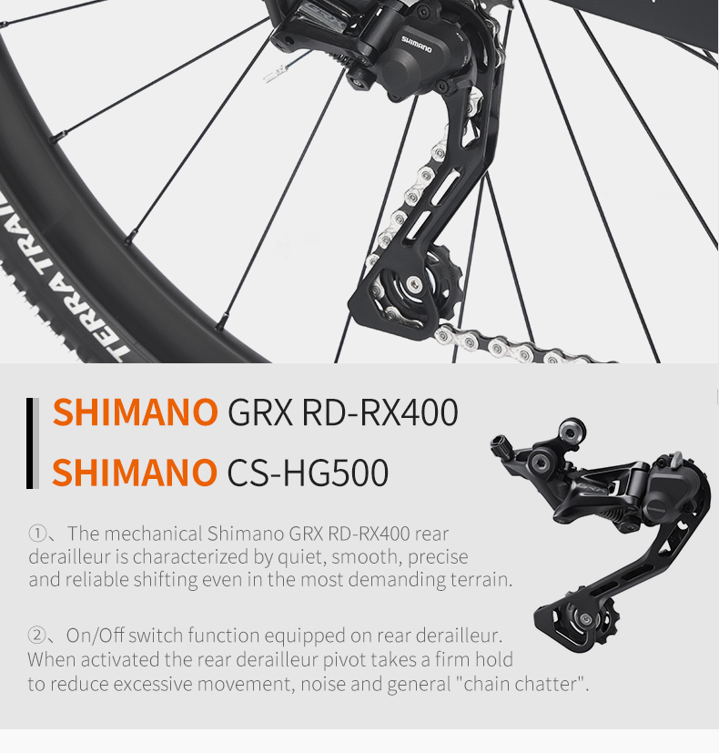 จักรยานกราเวล SAVA S4-20S 2025 | เฟรมคาร์บอน T800 น้ำหนัก 9.8 กก. | Shimano GRX400 20 สปีด | ล้อ 700C ยาง Continental 40c