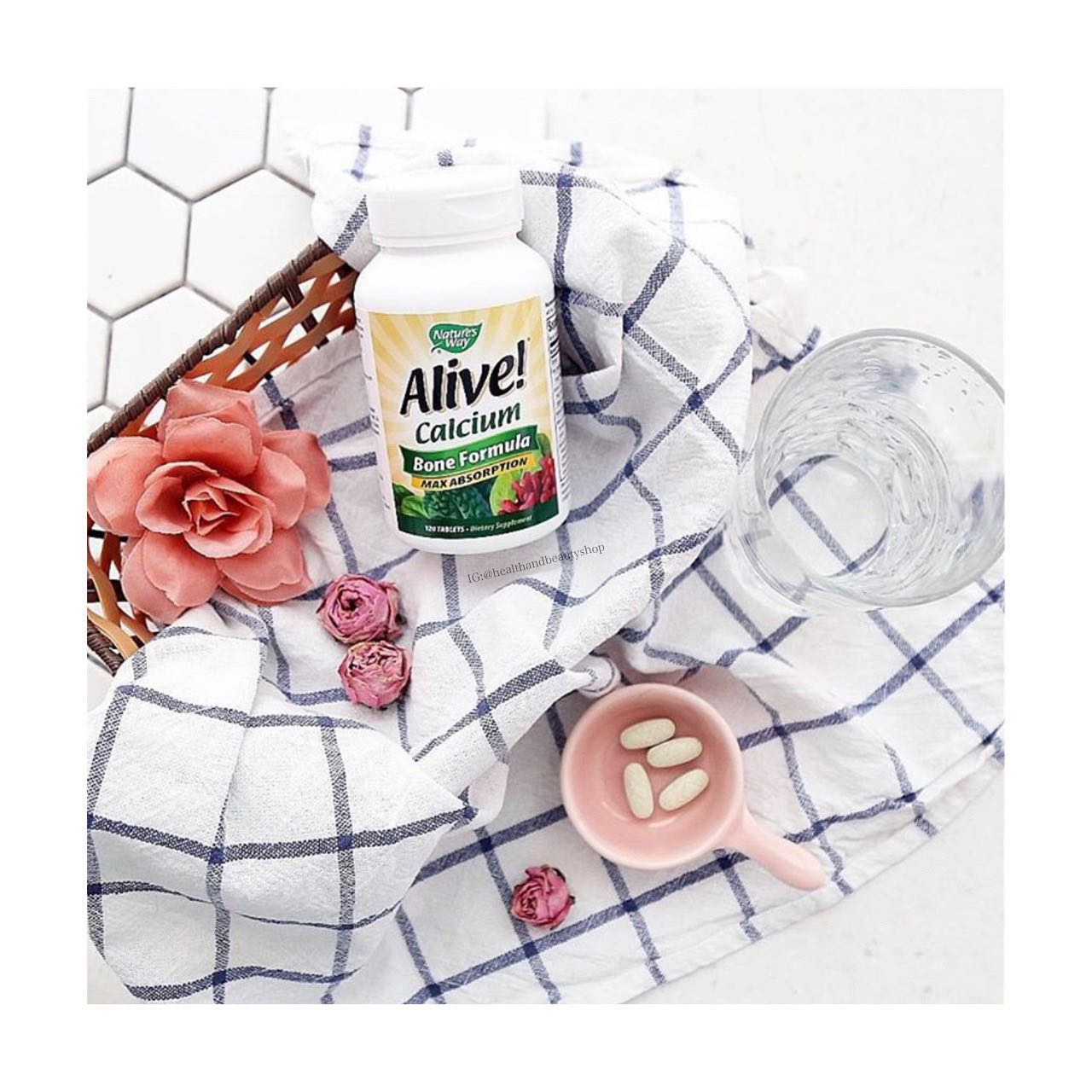 Nature's Way, Alive! Calcium, Bone Formula, 120 Tablets