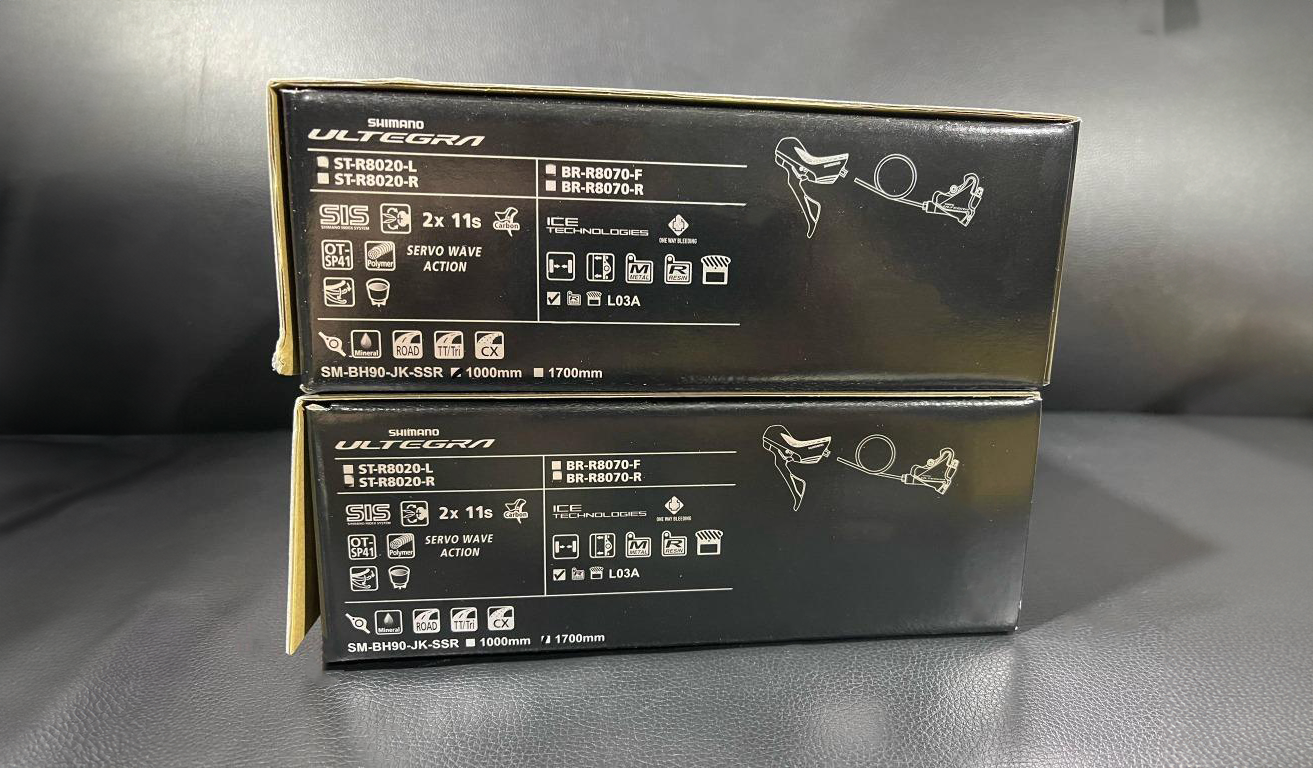 ชุดดิสเบรค ULTEGRAรุ่น J-KIT, ประกอบเสร็จ,ST-R8020/BR-R8070, F/R, 1000MM/1700MM ,I-STR8020PA2