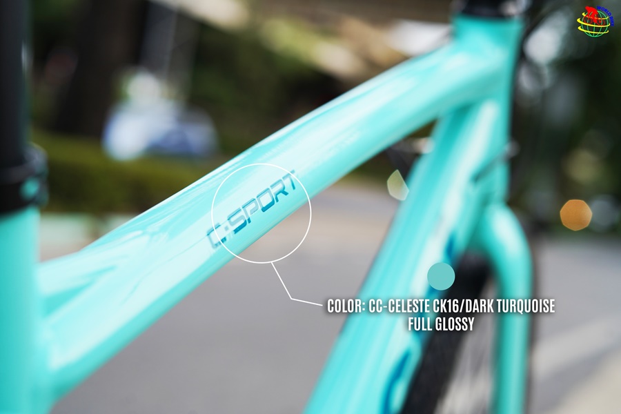 Bianchi C-Sport 2 Acera Mens Hybrid Bike - Celeste, black, 2021-2022