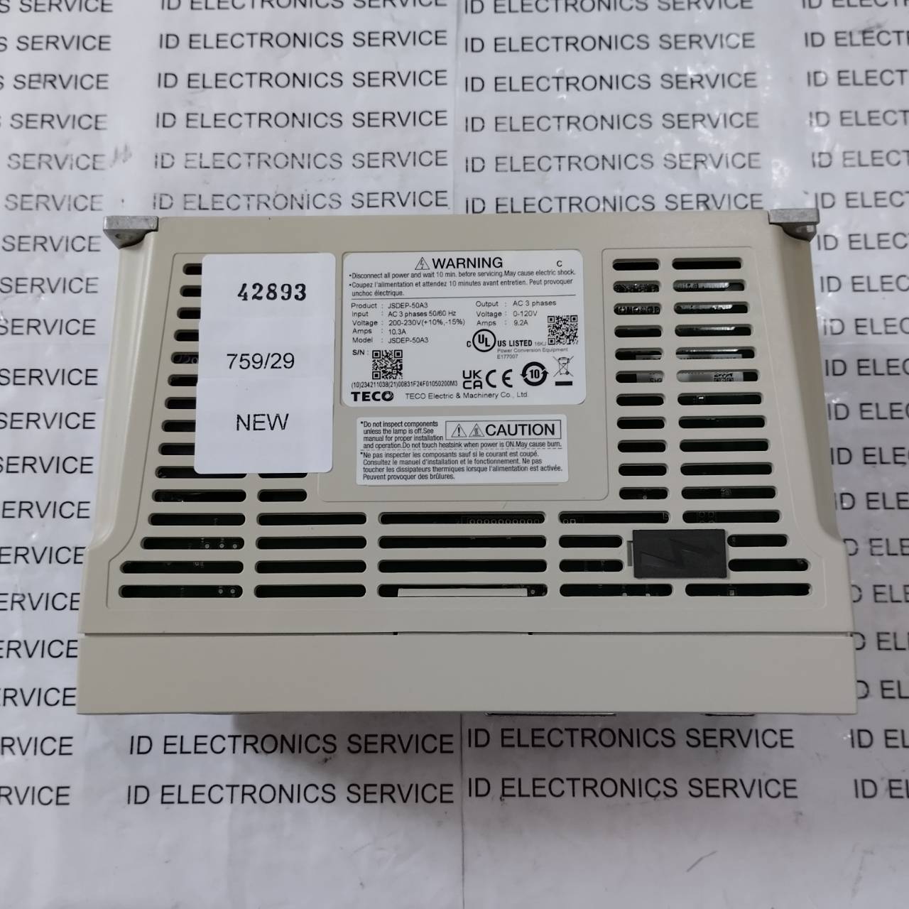 JSDEP-50A3 SERVO DRIVE " TECO "