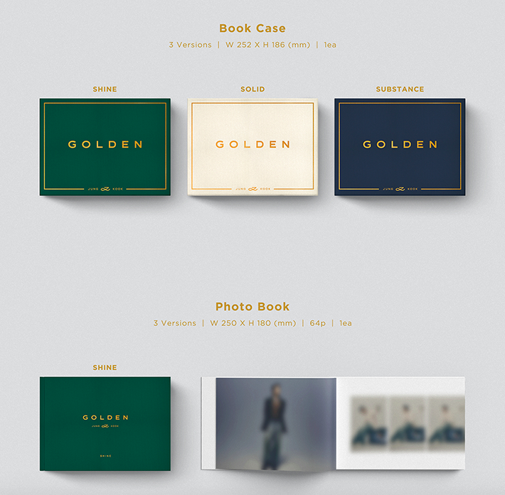 PRE. อัลบั้ม #JungKook (BTS) GOLDEN' (Set) + 'GOLDEN' (Weverse Albums ver.) Set [ รอ 15 - 25 วัน ]