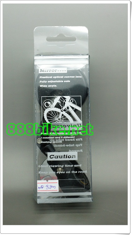กระจกมองข้างนูนเล็ก รัดบนแฮนด์รถจักรยาน MR-3200U Bicycle Mirror HAND BAR MIRROR 3D สำหรับรูเล็ก