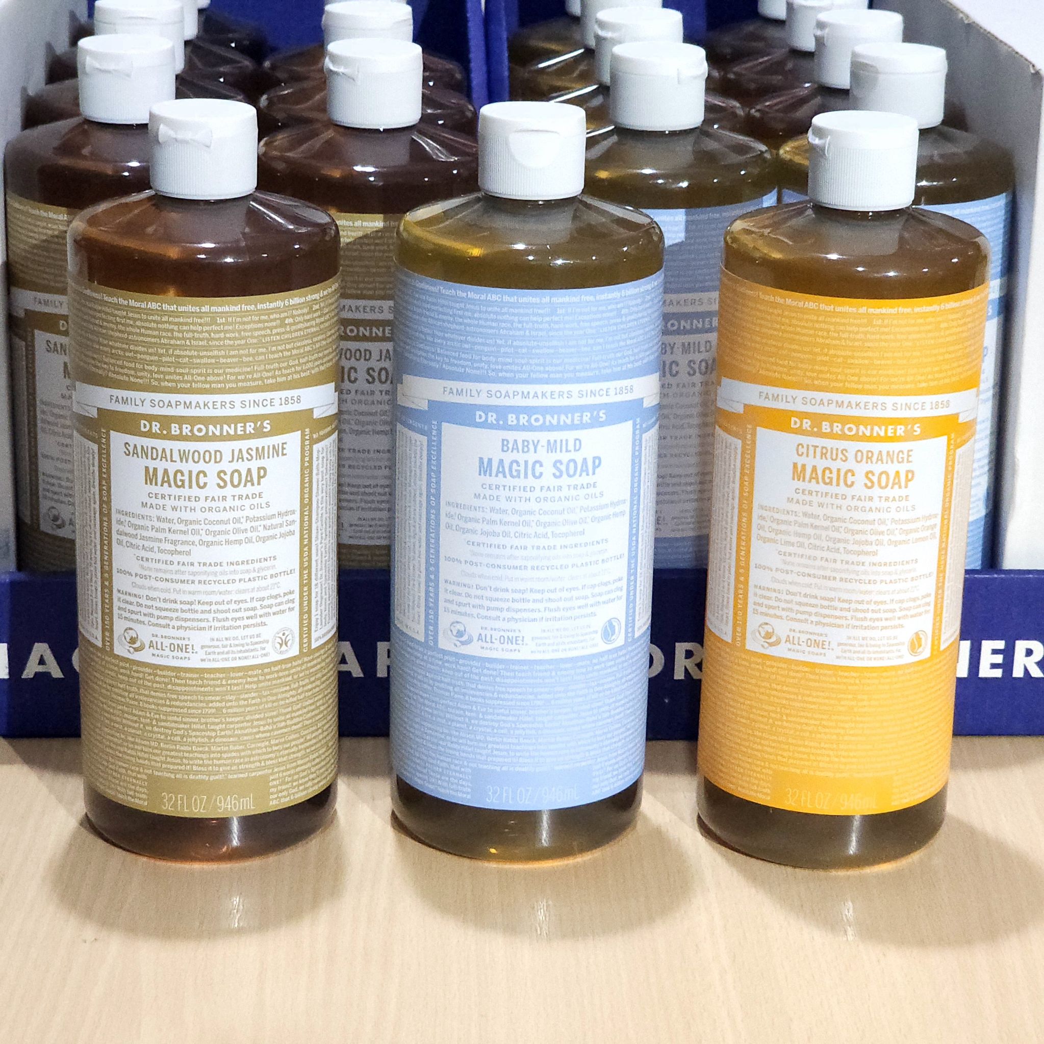 Dr.Bronner's Magic soap Peppermint ขนาด 946 ml ขวดใหญ่บึ้ม‼️