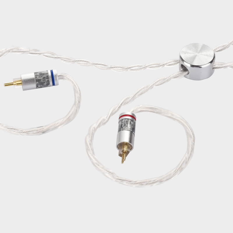 TFZ TC-9 สายอัพเกรดหูฟัง OFC+เงิน+ชุบเงิน หุ้มฉนวนใส 65P PVC สำหรับหูฟัง TFZ