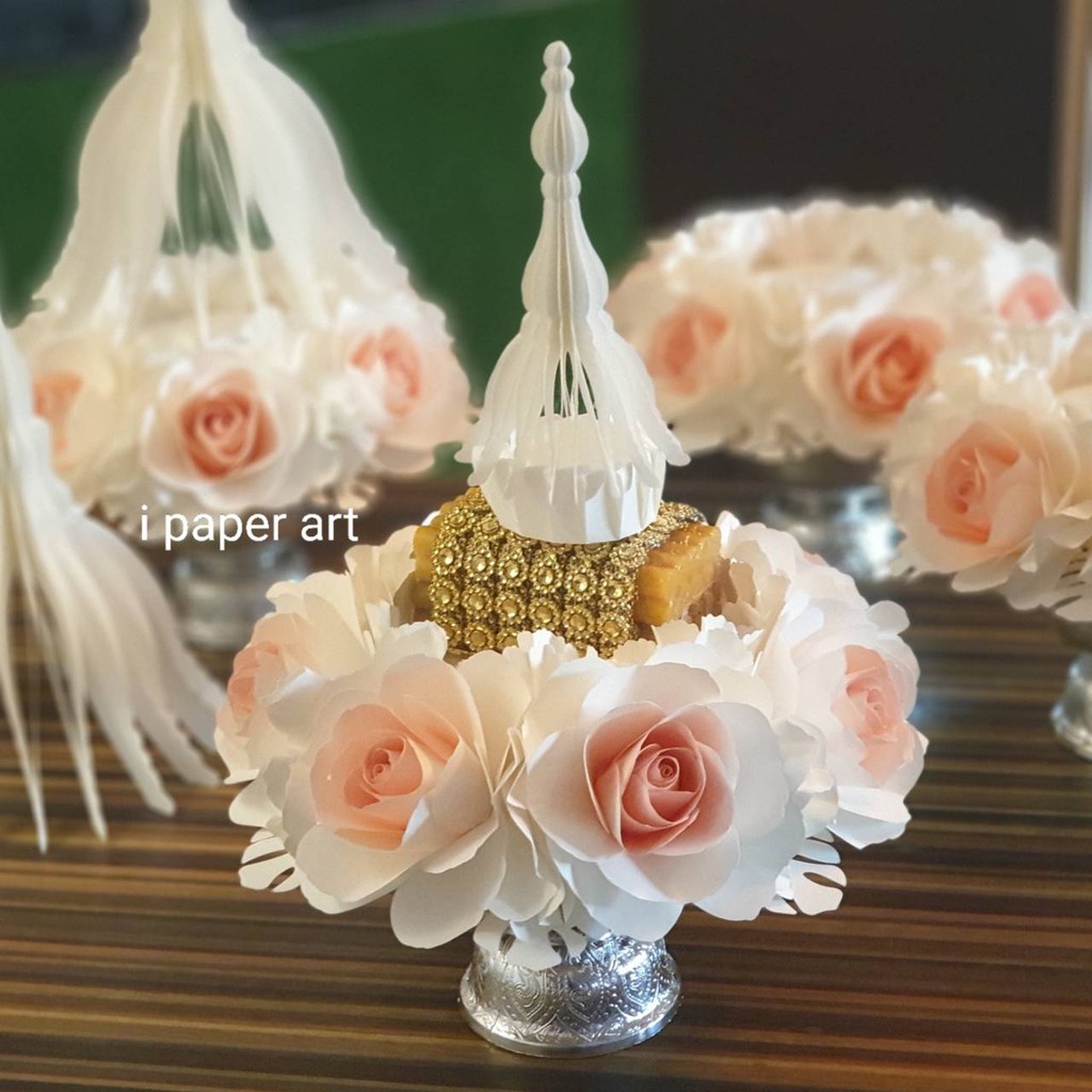 พานขันหมากเอก ชุด 5 พาน | สินค้าไทย งานปราณีต