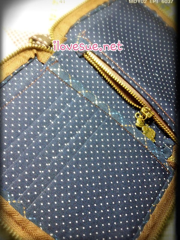 กระเป๋าโทรศัพท์ ซิปรอบ เทคนิค applique - สินค้าสั่งทำ