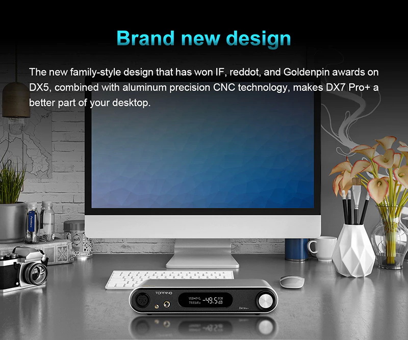 Topping DX7 PRO Plus NFCA Bluetooth DAC/AMP ตั้งโต๊ะครบจบในตัว ประกันศูนย์ไทย