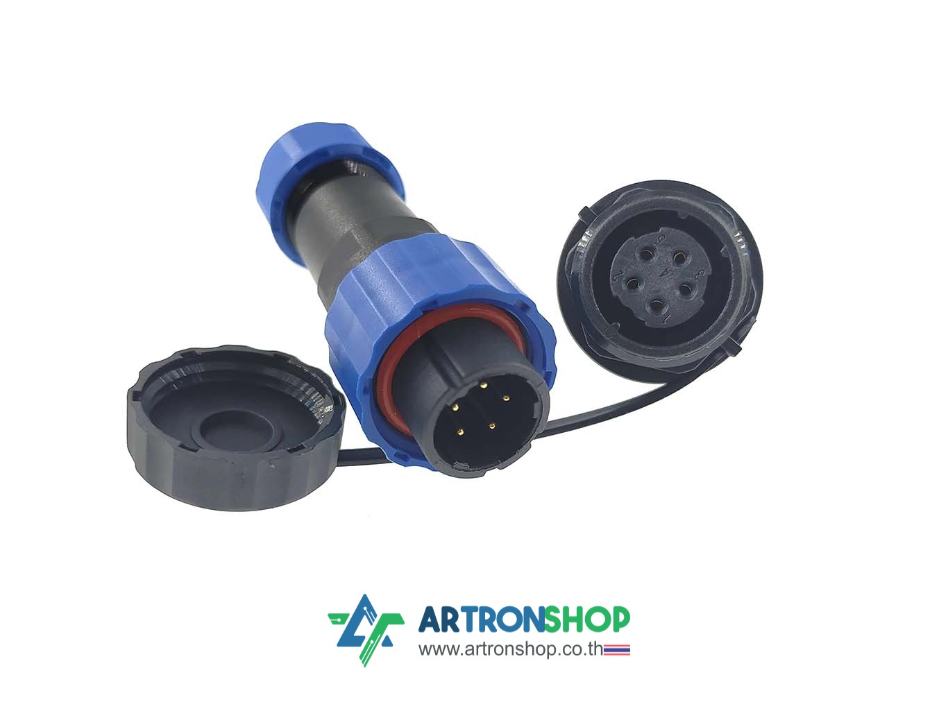 SP16 5-Pin IP68 cable connector คอนเนคเตอร์กันน้ำ 5 พิน